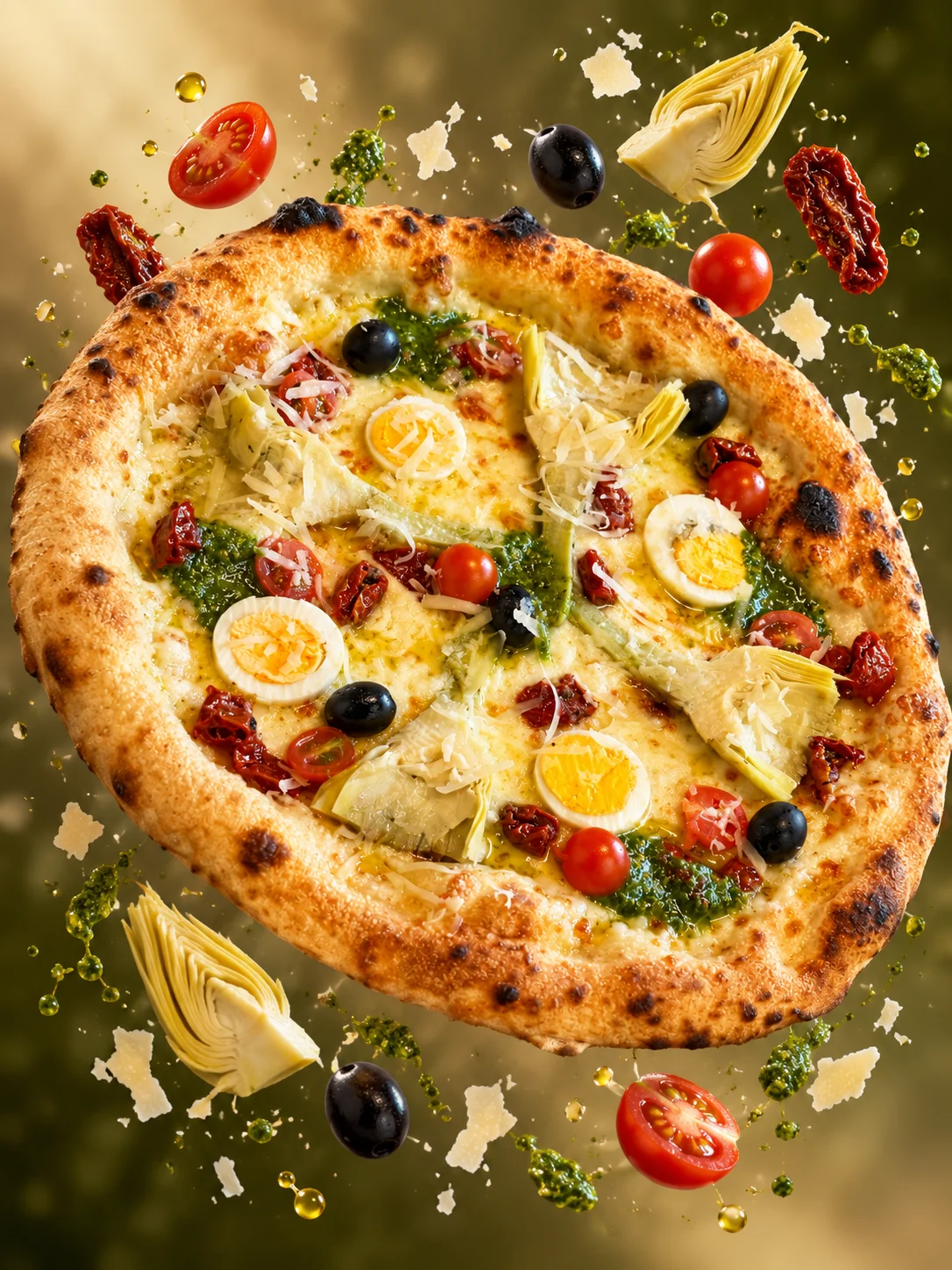 Artisan pizza at La Famiglia Catral 7